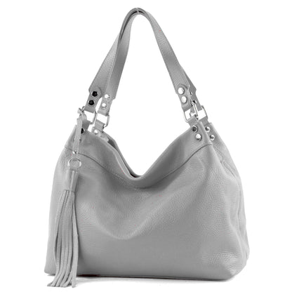 modamoda de T201 Damen Leder Schultertasche Handtasche handmade in Italy
