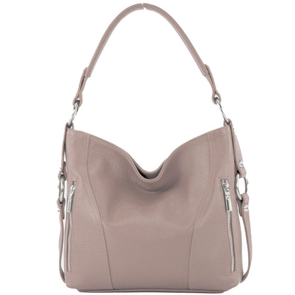 modamoda de T202 Damen Leder Henkeltasche Schultertasche handmade in Italy