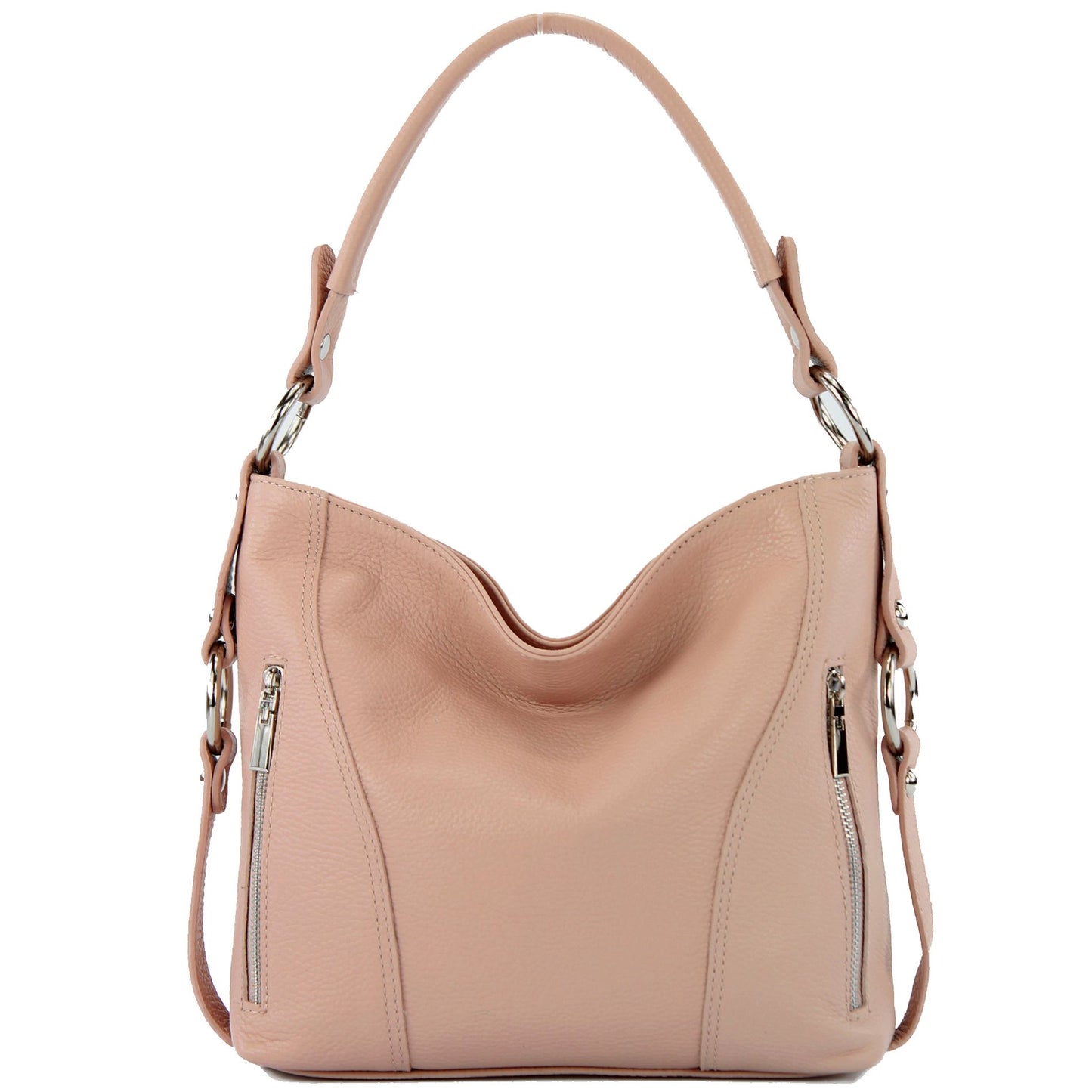 modamoda de T202 Damen Leder Henkeltasche Schultertasche handmade in Italy