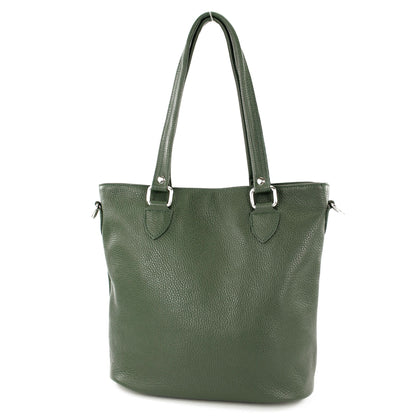 modamoda de - T215 -  Italienische Ledertasche Shopper Large