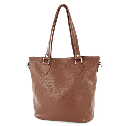modamoda de - T215 -  Italienische Ledertasche Shopper Large