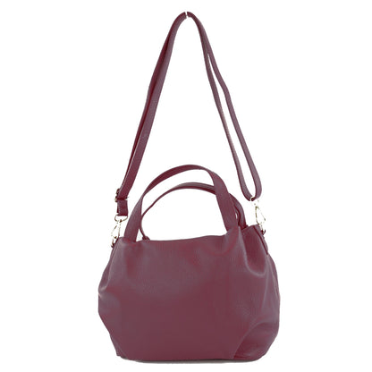 modamoda de T218 Damen Leder Henkeltasche Tragetasche Schultertasche handmade in Italy