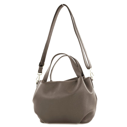 modamoda de T218 Damen Leder Henkeltasche Tragetasche Schultertasche handmade in Italy