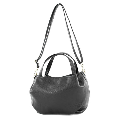 modamoda de T218 Damen Leder Henkeltasche Tragetasche Schultertasche handmade in Italy