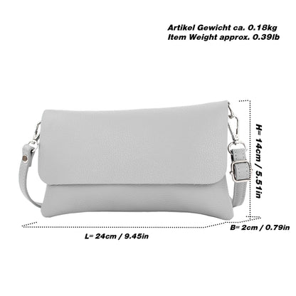 modamoda de T226 Damen Leder Clutch Umhängetasche Abendtasche Small handmade in Italy