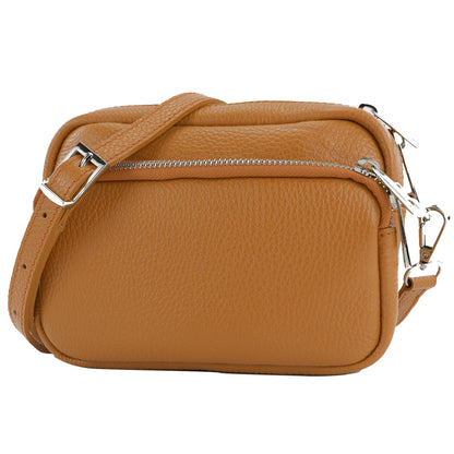 modamoda de - T231 - ital. Umhängetasche Klein Small aus Leder