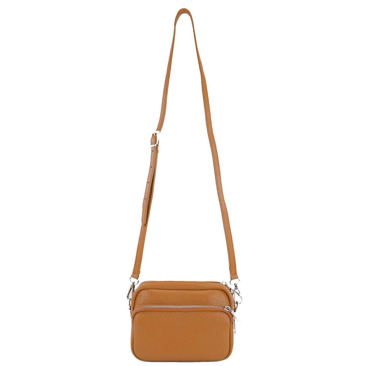 modamoda de - T231 - ital. Umhängetasche Klein Small aus Leder