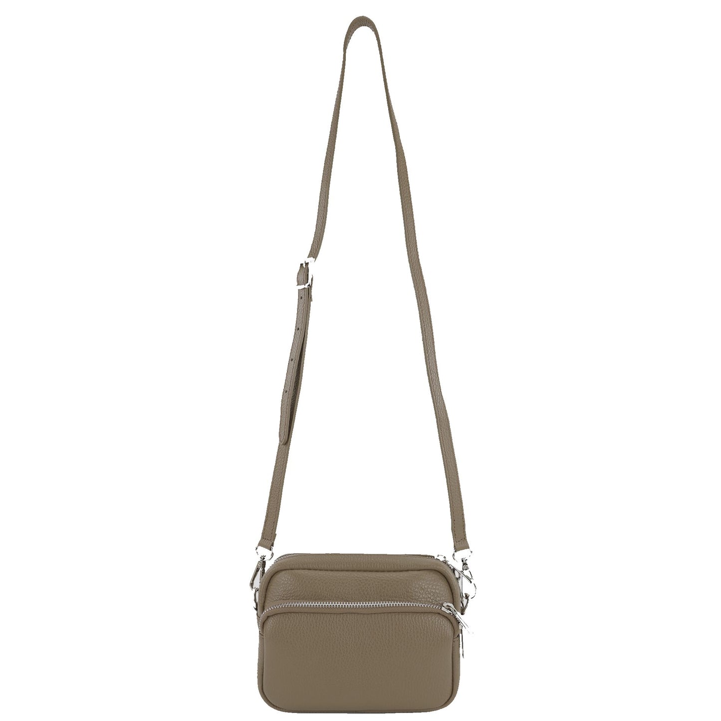 modamoda de - T231 - ital. Umhängetasche Klein Small aus Leder