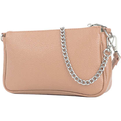 modamoda de - T237 - Umhängetasche Klein Small aus ital. Leder