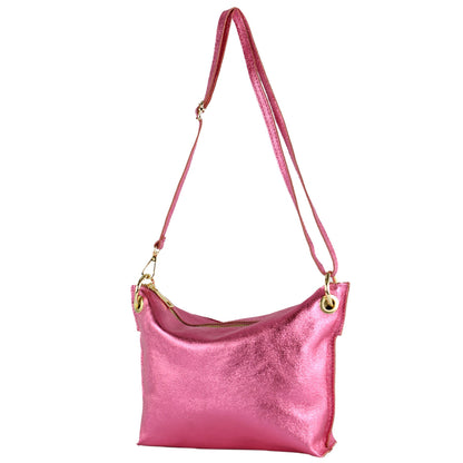 modamoda de - T243 - ital. Umhängetasche Klein Small aus Leder