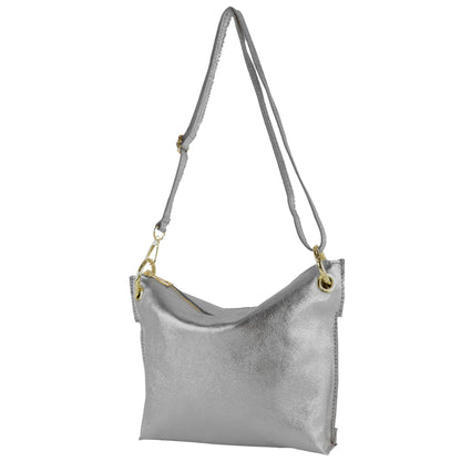 modamoda de - T243 - ital. Umhängetasche Klein Small aus Leder