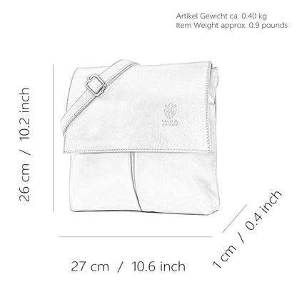 modamoda de T63 Damen Nappaleder Umhängetasche Schultertasche handmade in Italy
