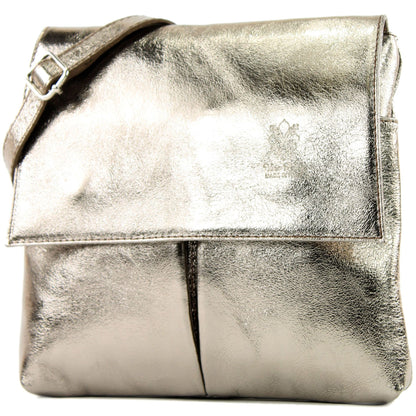 modamoda de T63 Damen Nappaleder Umhängetasche Schultertasche handmade in Italy
