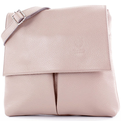 modamoda de T63LEDER Damen Leder Umhängetasche Schultertasche handmade in Italy