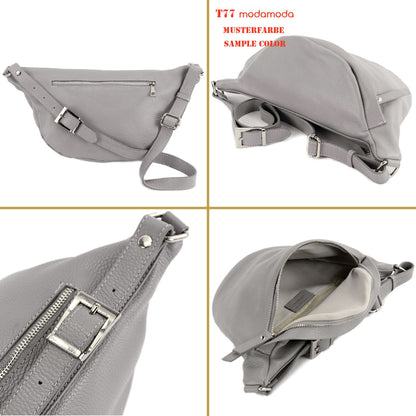 modamoda de - T77 -  ital. Hüfttasche Bauchtasche Brusttasche Medium aus weichem Leder