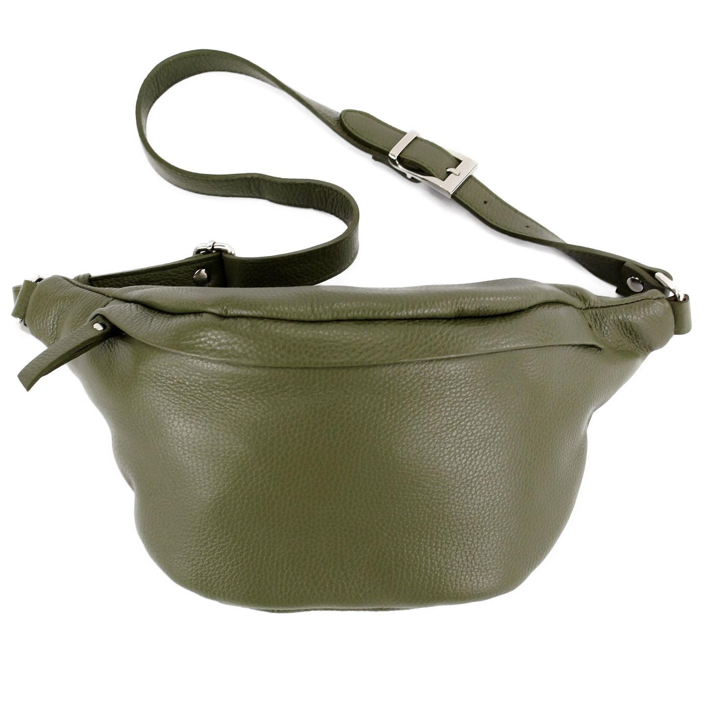 modamoda de - T77 -  ital. Hüfttasche Bauchtasche Brusttasche Medium aus weichem Leder