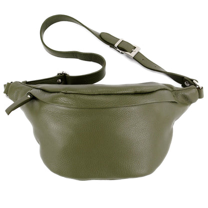 modamoda de - T77 -  ital. Hüfttasche Bauchtasche Brusttasche Medium aus weichem Leder