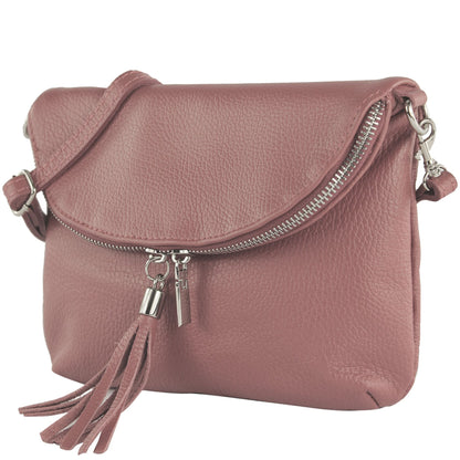 modamoda de T07LEDER Damen Leder kleine Umhängetasche Abendtasche handmade in Italy