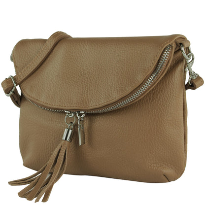 modamoda de T07LEDER Damen Leder kleine Umhängetasche Abendtasche handmade in Italy