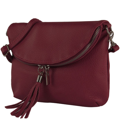modamoda de T07LEDER Damen Leder kleine Umhängetasche Abendtasche handmade in Italy