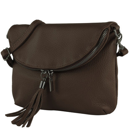 modamoda de T07LEDER Damen Leder kleine Umhängetasche Abendtasche handmade in Italy