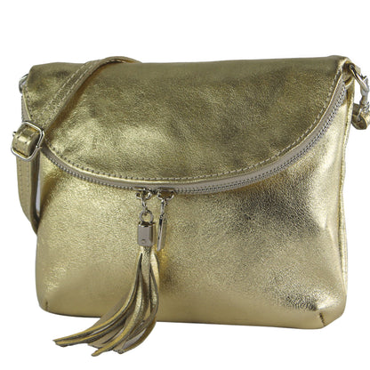 modamoda de T07LEDER Damen Leder kleine Umhängetasche Abendtasche handmade in Italy