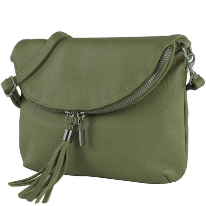 modamoda de T07LEDER Damen Leder kleine Umhängetasche Abendtasche handmade in Italy