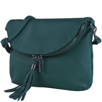 modamoda de T07LEDER Damen Leder kleine Umhängetasche Abendtasche handmade in Italy