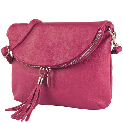 modamoda de T07LEDER Damen Leder kleine Umhängetasche Abendtasche handmade in Italy