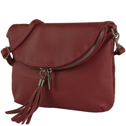modamoda de T07LEDER Damen Leder kleine Umhängetasche Abendtasche handmade in Italy