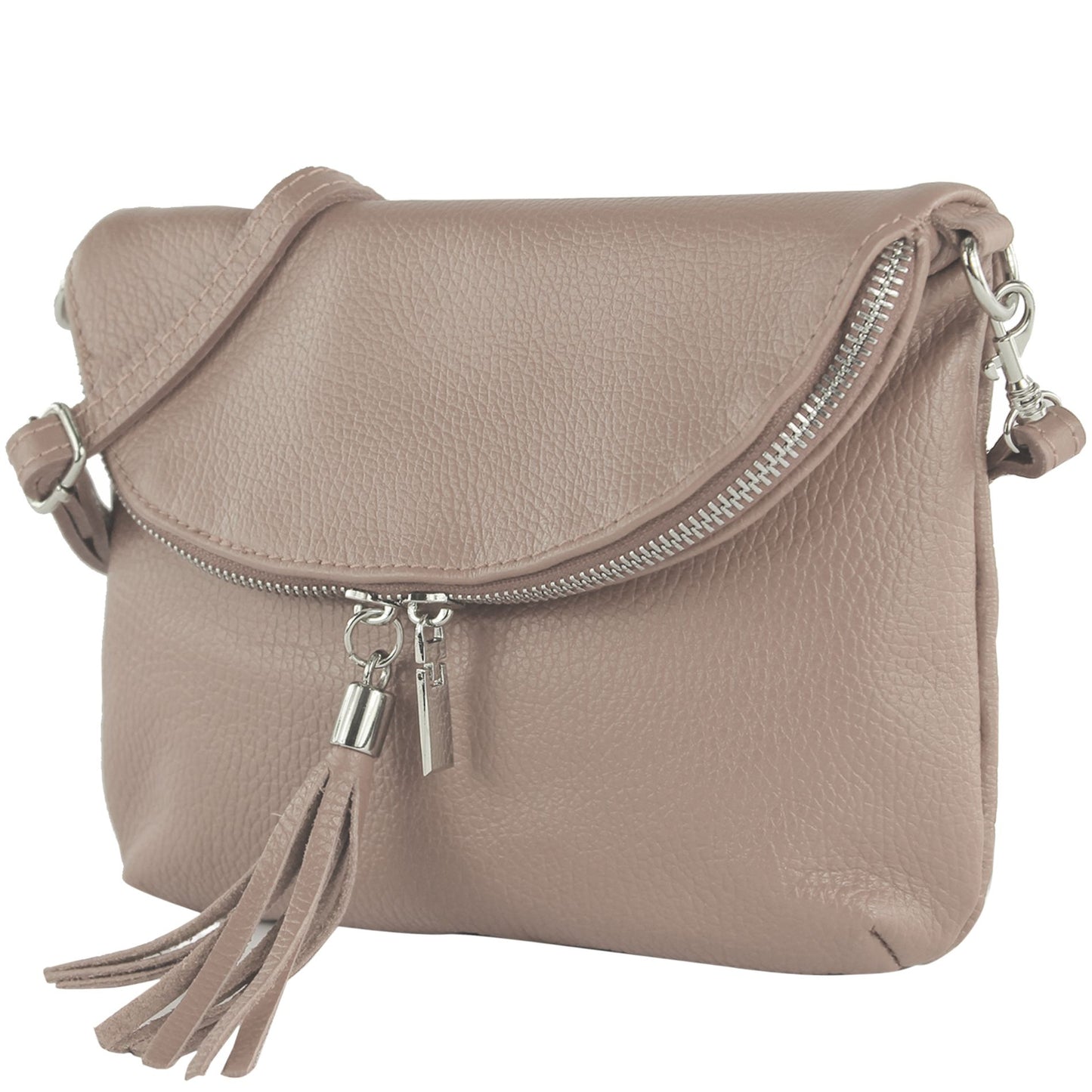 modamoda de T07LEDER Damen Leder kleine Umhängetasche Abendtasche handmade in Italy