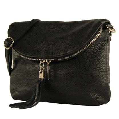 modamoda de T07LEDER Damen Leder kleine Umhängetasche Abendtasche handmade in Italy