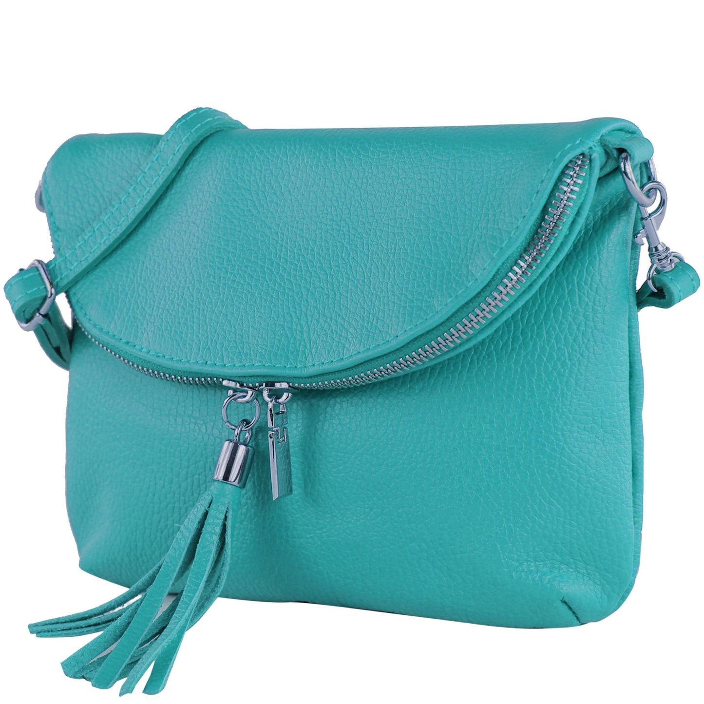 modamoda de T07LEDER Damen Leder kleine Umhängetasche Abendtasche handmade in Italy