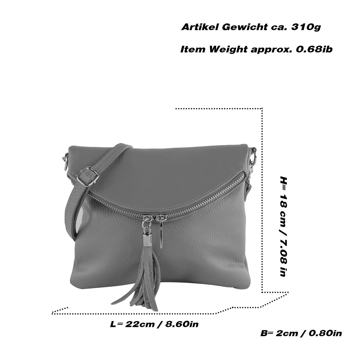 modamoda de T139 LEDER Damen Leder Umhängetasche Abendtasche Klein handmade in Italy