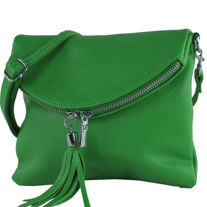 modamoda de T139 LEDER Damen Leder Umhängetasche Abendtasche Klein handmade in Italy