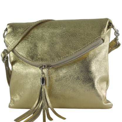 modamoda de T139 LEDER Damen Leder Umhängetasche Abendtasche Klein handmade in Italy