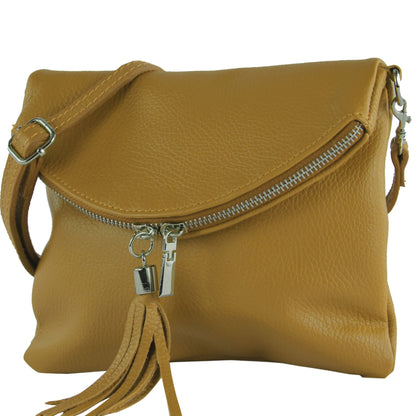 modamoda de T139 LEDER Damen Leder Umhängetasche Abendtasche Klein handmade in Italy