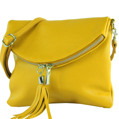 modamoda de T139 LEDER Damen Leder Umhängetasche Abendtasche Klein handmade in Italy