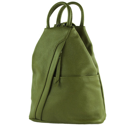 modamoda de - T180 - Damen Rucksack Tasche aus ital. Leder