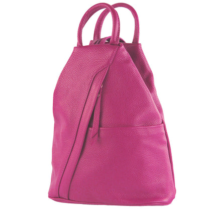 modamoda de - T180 - Damen Rucksack Tasche aus ital. Leder