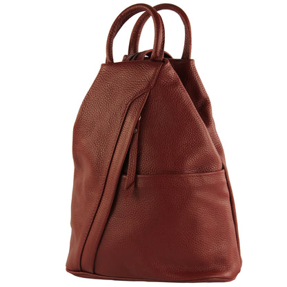 modamoda de - T180 - Damen Rucksack Tasche aus ital. Leder
