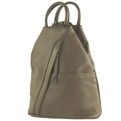 modamoda de - T180 - Damen Rucksack Tasche aus ital. Leder