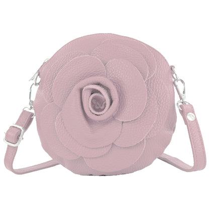 modamoda de T225 Damen Leder Umhängetasche Abendtasche Clutch Blüte Klein handmade in Italy
