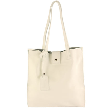 modamoda de - T247 -  Ital. Leder Shopper mit herausnehmbarer Innentasche