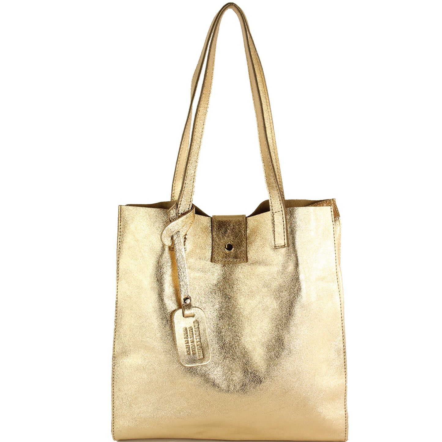 modamoda de - T247 -  Ital. Leder Shopper mit herausnehmbarer Innentasche