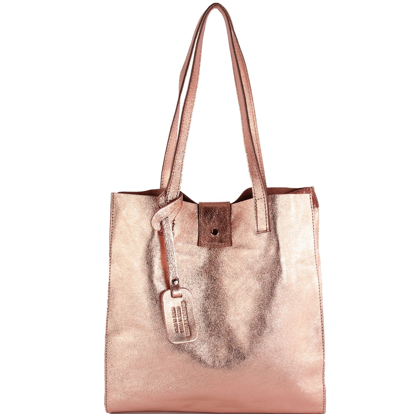 modamoda de - T247 -  Ital. Leder Shopper mit herausnehmbarer Innentasche