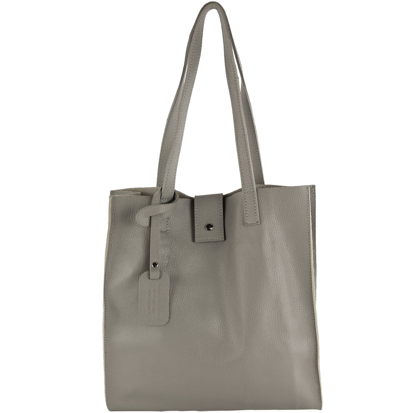 modamoda de - T247 -  Ital. Leder Shopper mit herausnehmbarer Innentasche