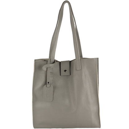 modamoda de - T247 -  Ital. Leder Shopper mit herausnehmbarer Innentasche