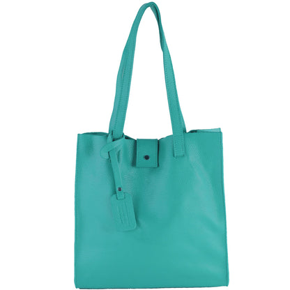 modamoda de - T247 -  Ital. Leder Shopper mit herausnehmbarer Innentasche
