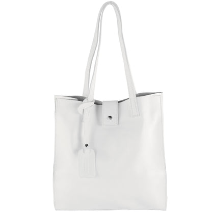 modamoda de - T247 -  Ital. Leder Shopper mit herausnehmbarer Innentasche